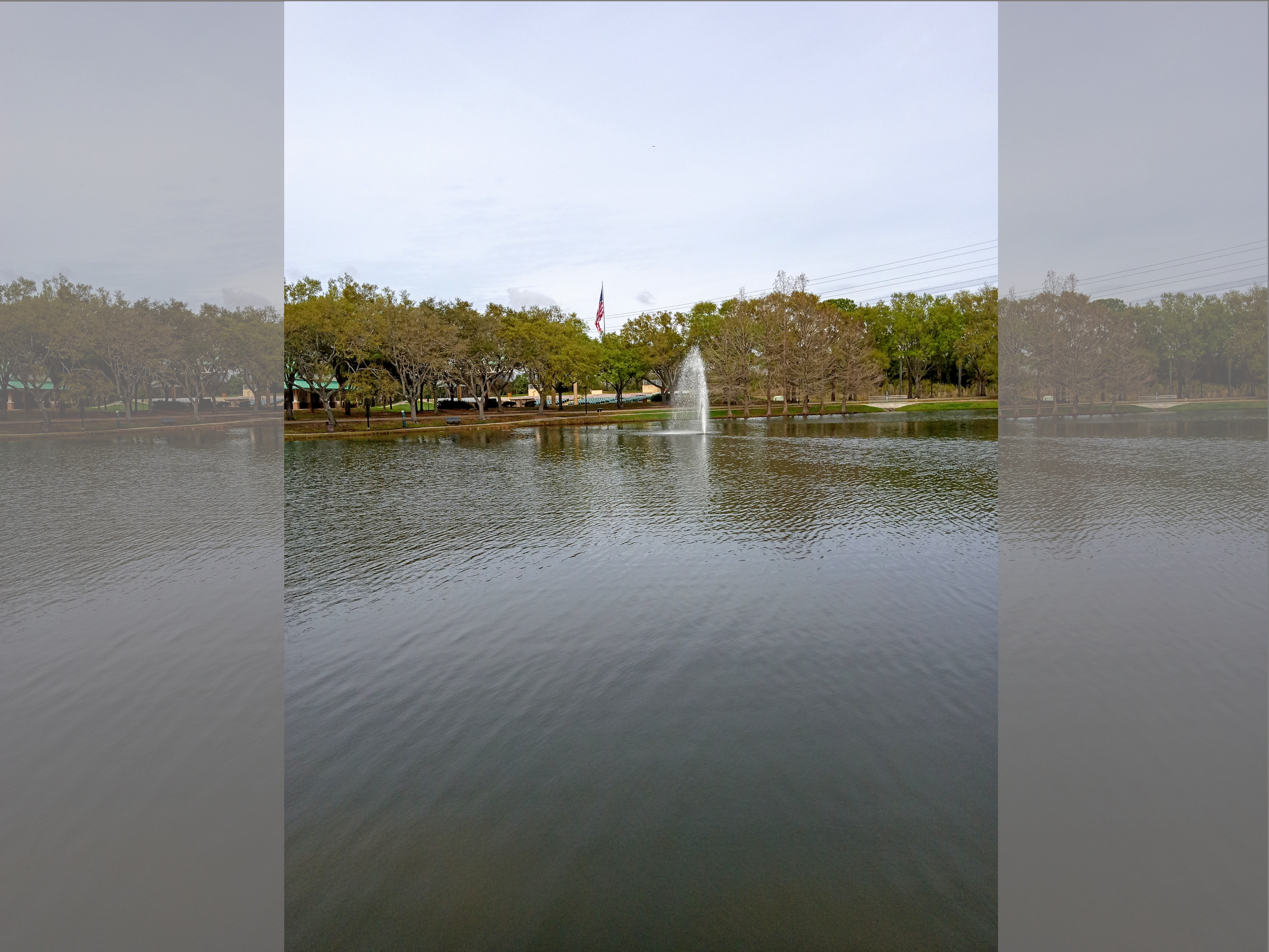 The water feature at the Port Orange City Center